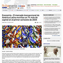 Economa.- El mercado transaccional de Amrica Latina moviliza un 7% ms de capital en el primer semestre de 2025